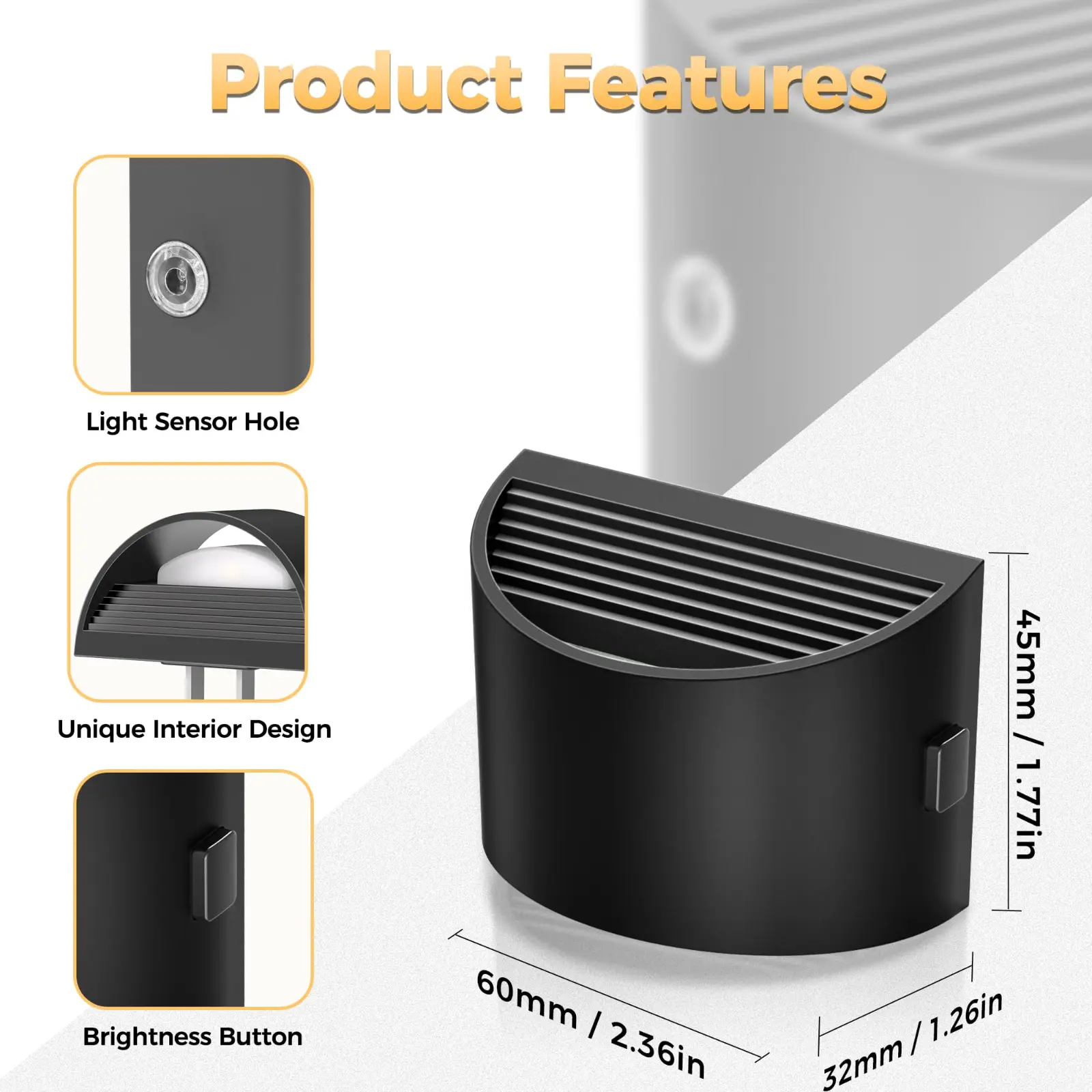 DORESshop LED Night Light Night Lights Plug into Wall showcase