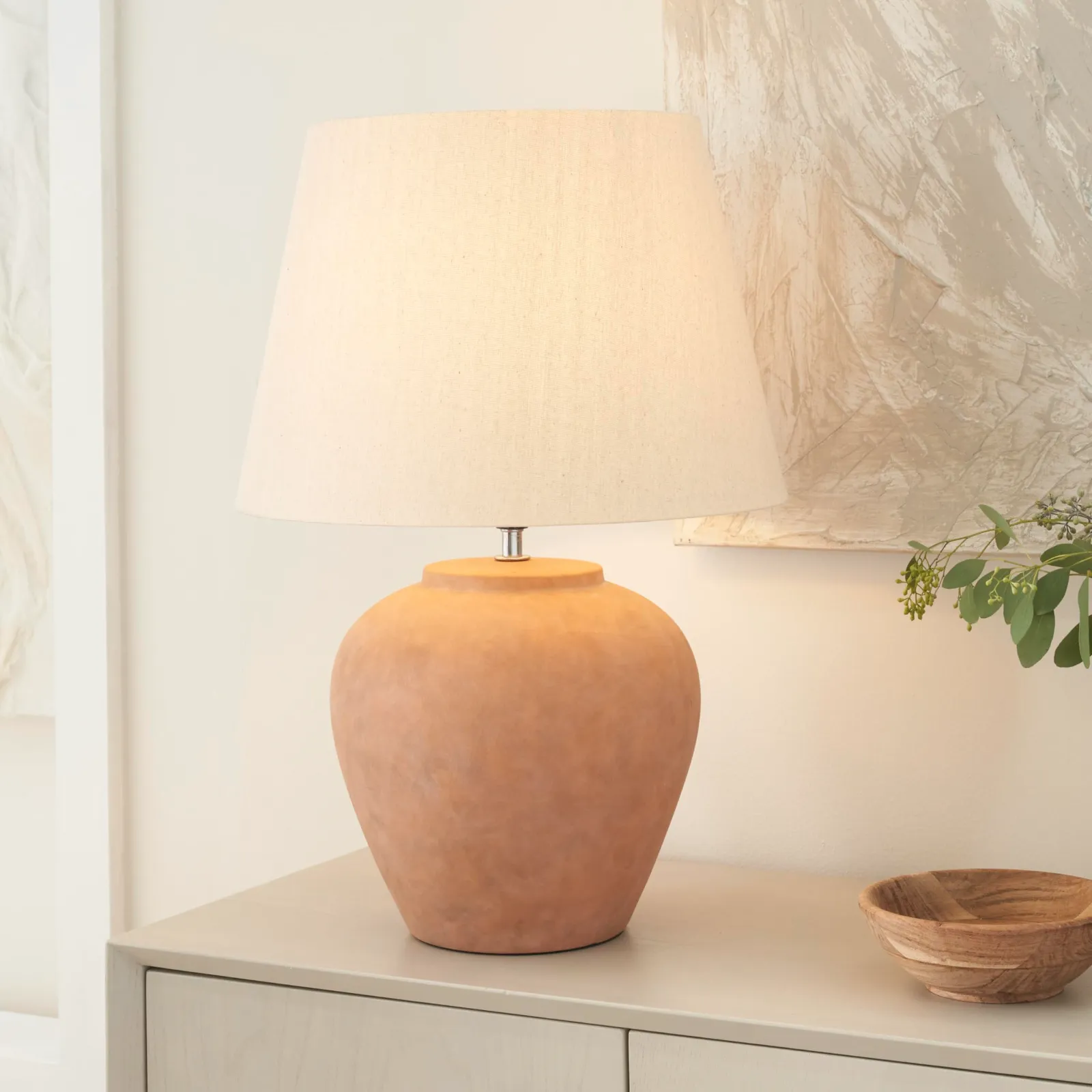 Nourison Home 20″ Rustic Terracotta Ceramic Table Lamp review