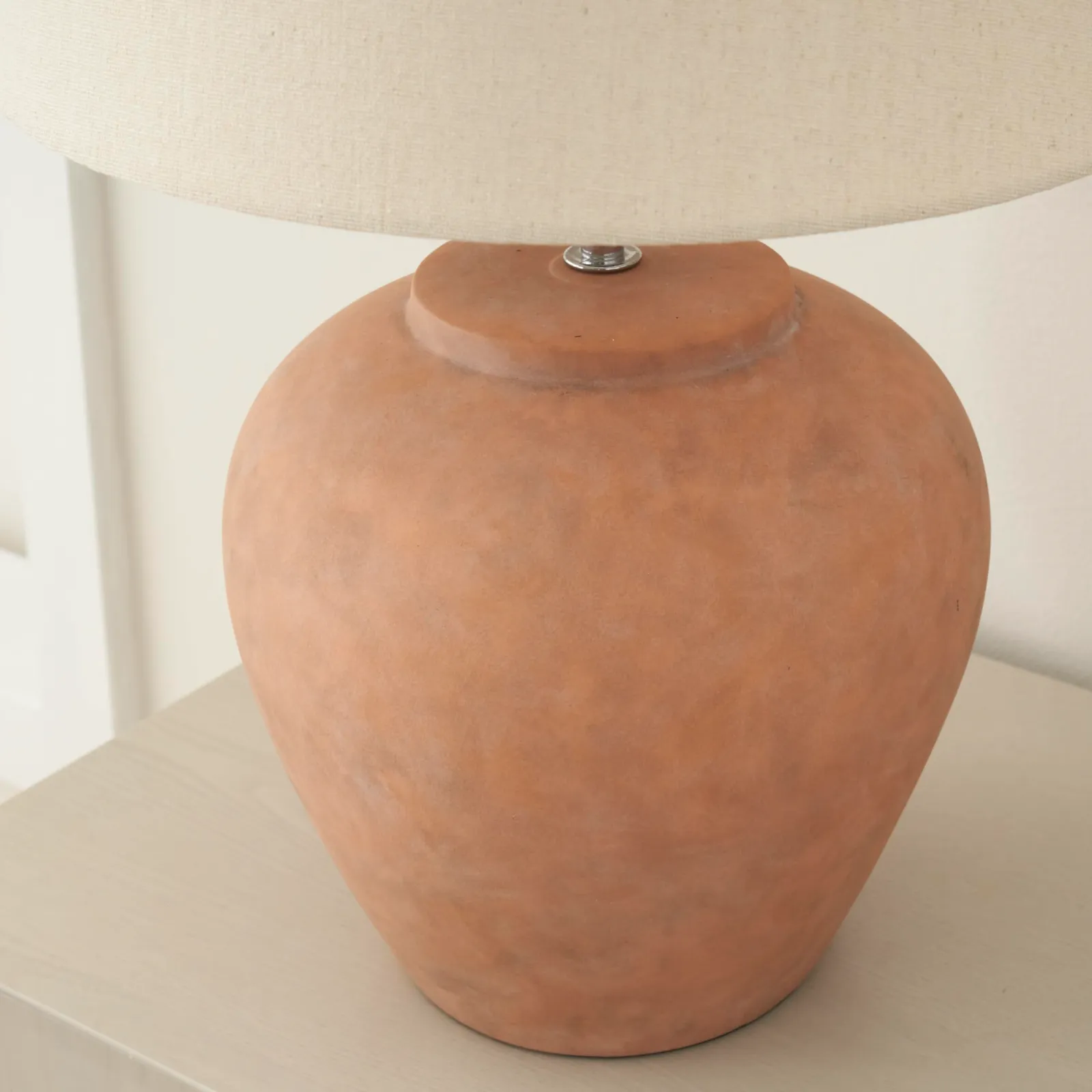 Nourison Home 20″ Rustic Terracotta Ceramic Table Lamp showcase