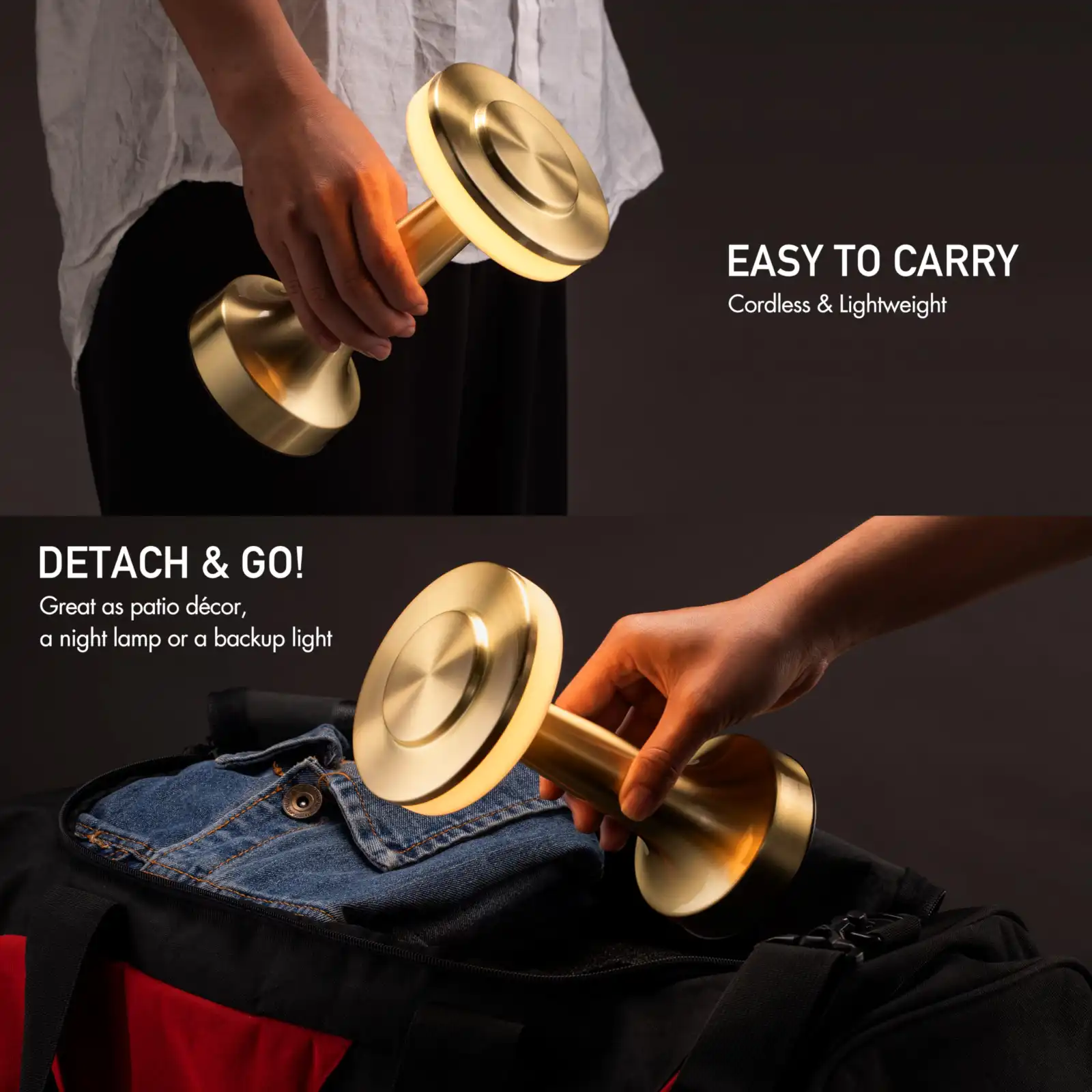 O’Bright Portable LED Table Lamp with Touch Sensor features