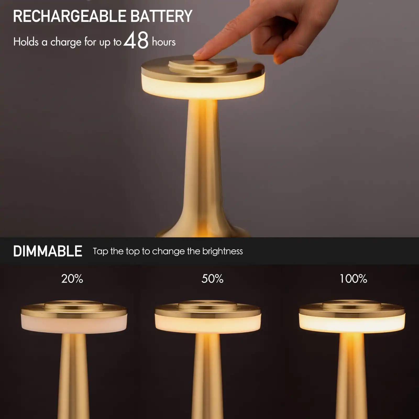 O’Bright Portable LED Table Lamp with Touch Sensor results