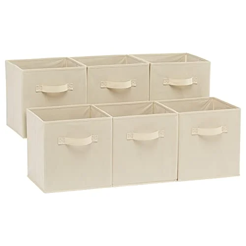 Amazon Basics Fabric Storage Cubes – Sturdy Organizer Bins Set of 6 review