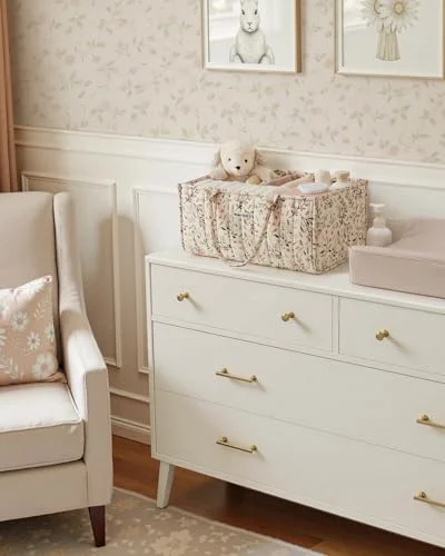 Blissful Diary Floral Diaper Caddy – Stylish Nursery Organizer results