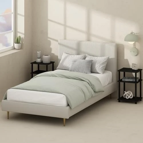 Furinno 3-Tier Open Storage Nightstand – Compact Nightstand Solution showcase
