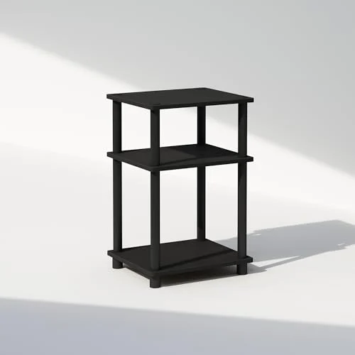 Furinno 3-Tier Open Storage Nightstand – Compact Nightstand Solution unboxing