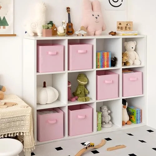 GRANNY SAYS Cube Storage Bins – Foldable Fabric Organizer Set of 6 detail