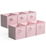 GRANNY SAYS Cube Storage Bins – Foldable Fabric Organizer Set of 6