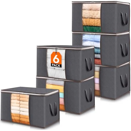 Lifewit 6-Pack Clothes Storage Bins – Foldable Storage with Lids review