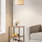 PARTPHONER Floor Lamp with Table – Stylish Lighting and Storage
