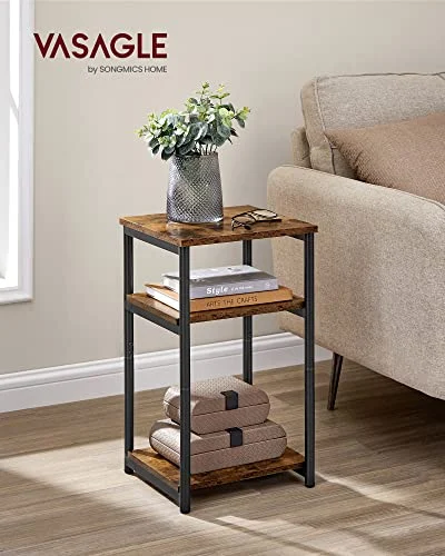 VASAGLE BARNET End Table – Modern Rustic Design for Any Room detail