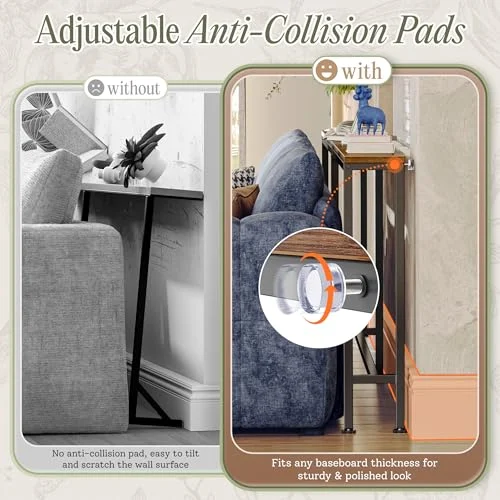 110.2-Inch Behind Couch Table with Power Outlets and USB Ports results