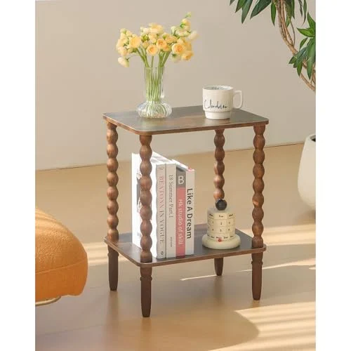 2-Tier Side Table with Storage Shelf for Narrow Living Rooms review