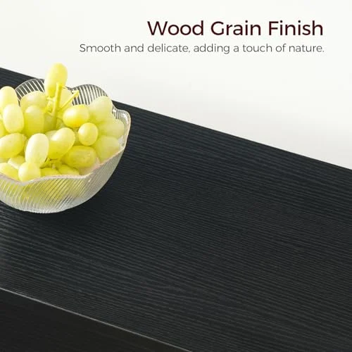 39.4-Inch Black Rectangular Console Table for Living Room unboxing