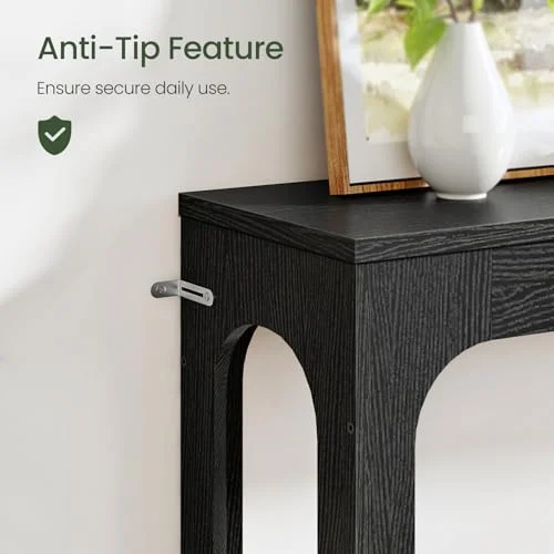 47.2-Inch Console Table with 2-Tier Storage for Entryways unboxing