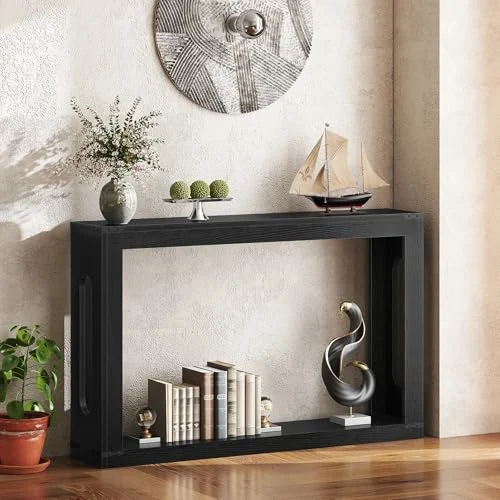 47.2-Inch Wooden Sofa Table with Storage for Hallways showcase