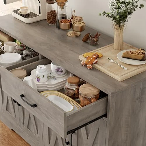 47-Inch Kitchen Sideboard Buffet Cabinet with Storage and Doors results