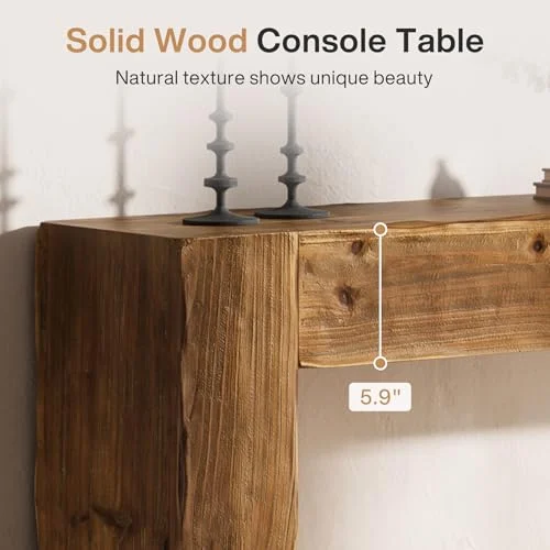 63-Inch Solid Wood Console Table for Easy Assembly results