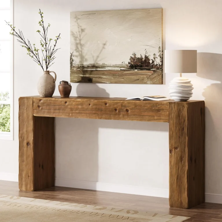 63-Inch Solid Wood Console Table for Easy Assembly review