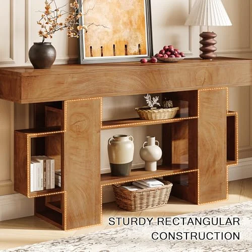 63-Inch Wooden Console Table for Farmhouse Entryways results