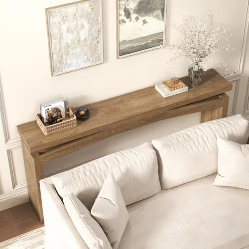 63-Inch Wooden Console Table for Modern Entryways features