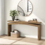 63-Inch Wooden Console Table for Modern Entryways