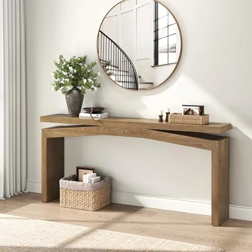 63-Inch Wooden Console Table for Modern Entryways review