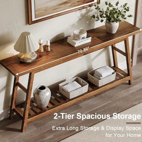 70.9-Inch Console Table with 2-Tier Design for Living Rooms results