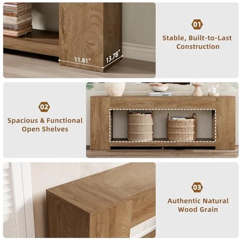 86-Inch Extra Long Console Table with 2-Tier Storage results