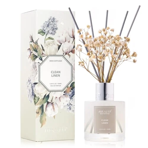 Airkeep Clean Linen Reed Diffuser Set – Home Fragrance Decor review