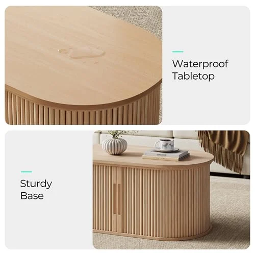 Boho Lift Top Coffee Table with Storage for Small Living Spaces unboxing