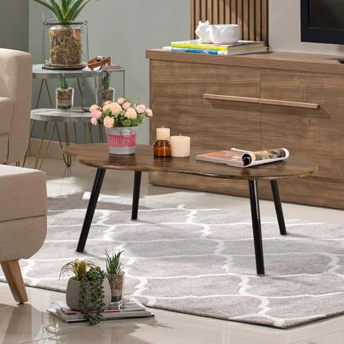 Cloud Shape Coffee Table for Industrial Mid Century Style Living Room features