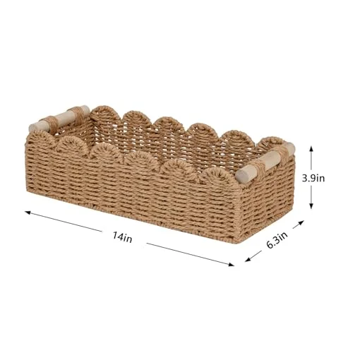 CubesLand Paper Rope Toilet Paper Storage Basket – Stylish Bathroom Organizer features