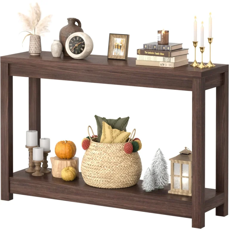 Farmhouse Wood Entryway Table with Easy Assembly review