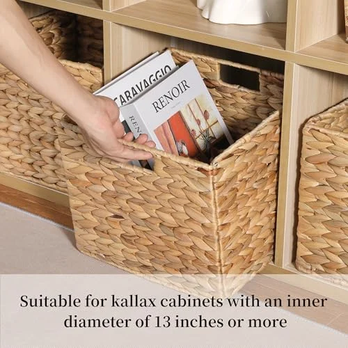 Large Water Hyacinth Storage Baskets for Organized Living Spaces features