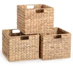 Large Water Hyacinth Storage Baskets for Organized Living Spaces