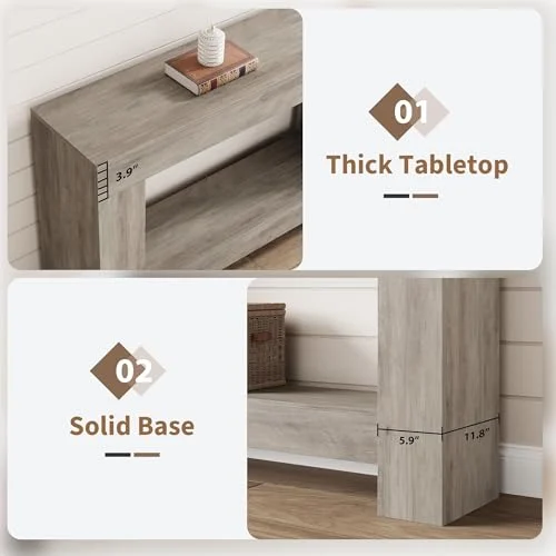 Long Console Table with 2-Tier Storage for Living Rooms results