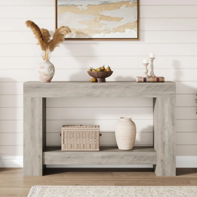 Long Console Table with 2-Tier Storage for Living Rooms review