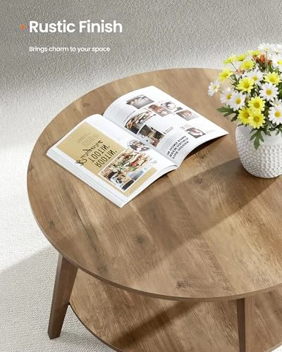 Mid Century Modern Round Coffee Table for Stylish Living Room Decor results
