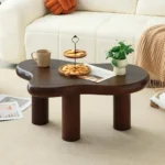 Modern Cloud Coffee Table with 3 Legs for Accent in Living Spaces