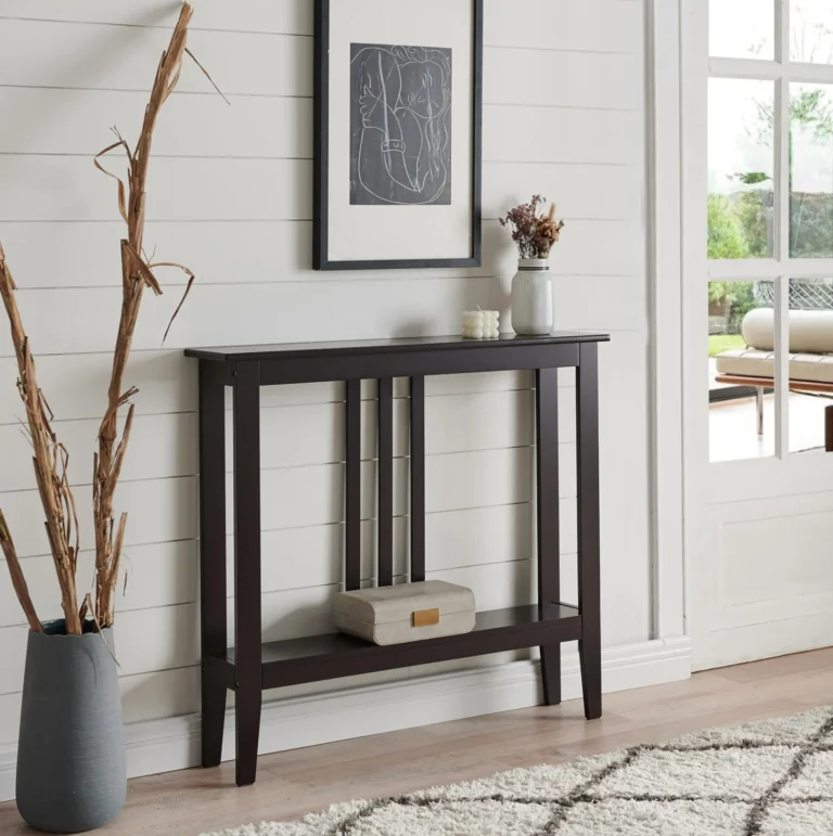 Narrow Console Table with Storage Shelf for Entryways review