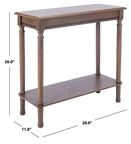 Rectangle Console Table with Farmhouse Design for Hallways detail