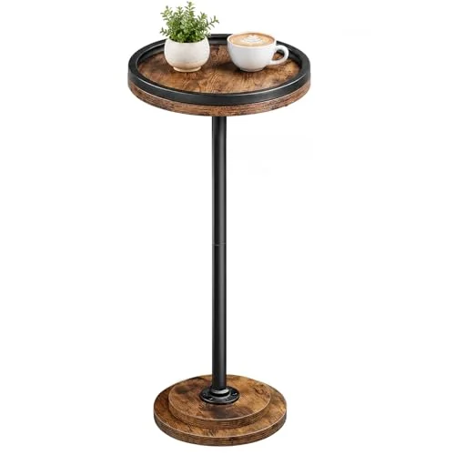 Round Drink Table with Pedestal for Living Room or Bedroom review