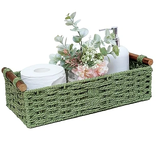 Round Paper Rope Storage Basket – Decorative Organizer with Handle review