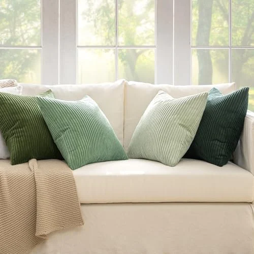 Sage Green Boho Throw Pillow Covers for Modern Home Decor detail