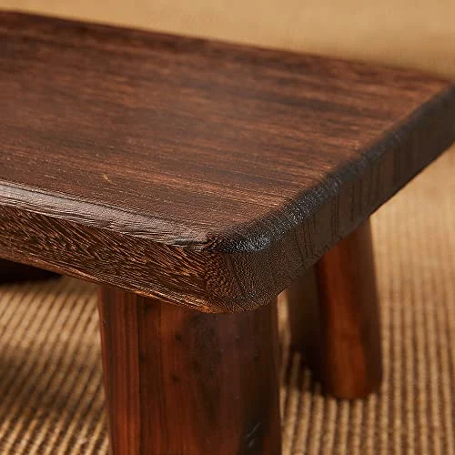 Sturdy Rectangular Wooden Step Stool for Kitchen and Bathroom showcase