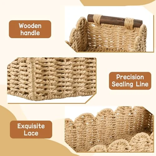 Toilet Paper Storage Basket – Organizing Wicker Basket for Home Decor showcase