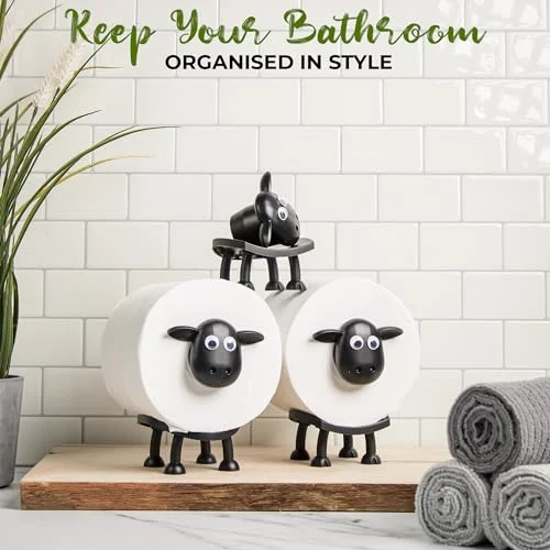 VELENTI Sheep Toilet Roll Holder – Fun 3D Printed Bathroom Decor detail