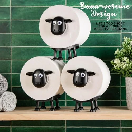 VELENTI Sheep Toilet Roll Holder – Fun 3D Printed Bathroom Decor unboxing