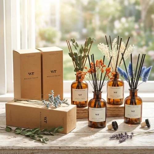 WEALD TRIBE Eucalyptus & Lavender Reed Diffuser – Air Freshener Set features